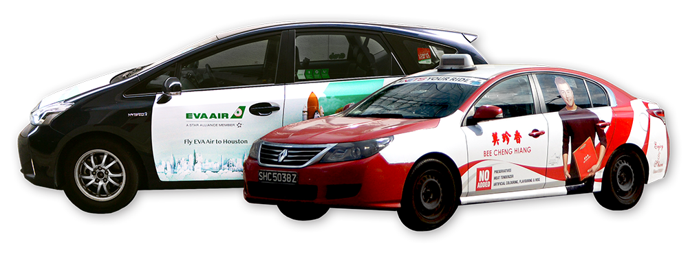 taxi advertisement