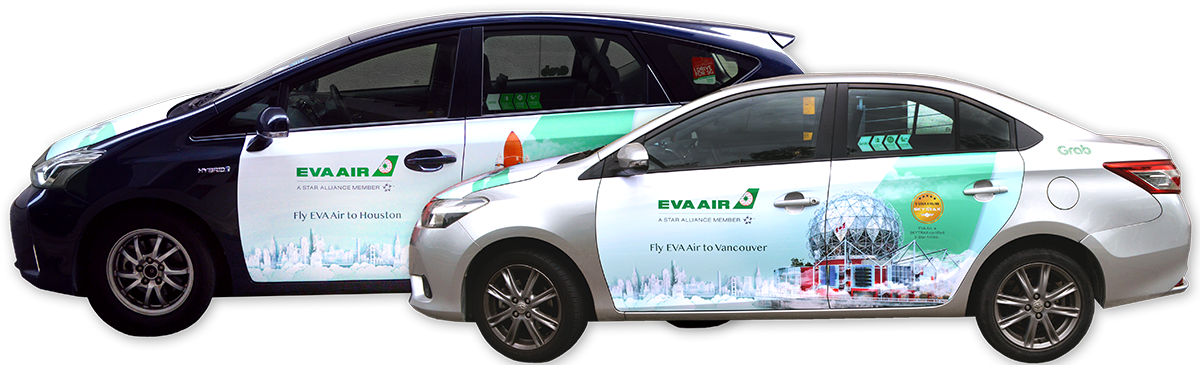 taxi advertisement